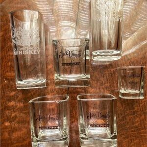 Jack Daniels Vintage Whiskey Glass Set